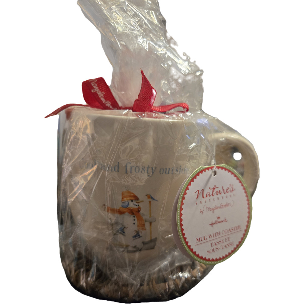 Nature's Sketchbook by Marjolein Bastin Hallmark Mug & Coaster Set NWT